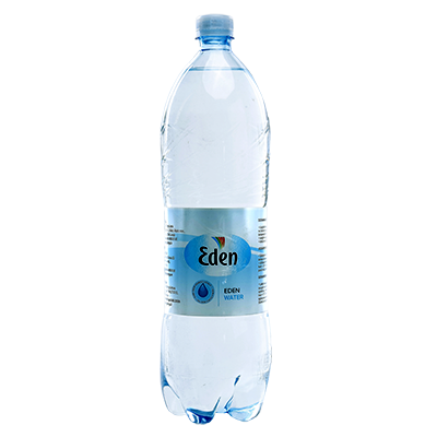 Eden dzeramais ūdens (negāzēts) PET pudelē, tilpums 1,5l. Eden PET pudelēs ir pildīts no avota iegūts ūdens. Iepakojumā 6 pudeles.